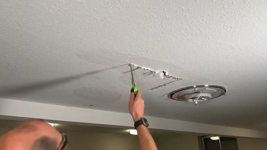 Thermal imaging tracing a ceiling water stain to its source in Tyler TX