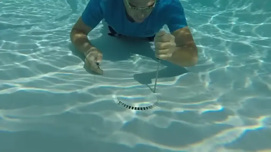 Inground pool pressure line test and dye test in a South Tyler TX neighborhood
