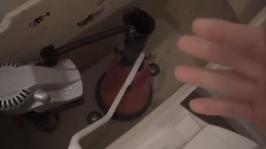 Toilet tank gasket and fill valve inspection in a Tyler TX home